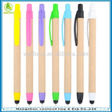 Canetas de caneta retrátil ECO amigável chinês itens promocionais para telas sensíveis ao toque